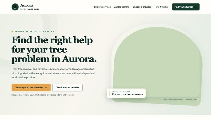 Aurora Tree Service Guide public homepage