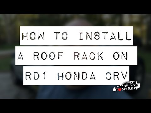 How To Install Roof Rack - Honda CRV RD1 1998-2001